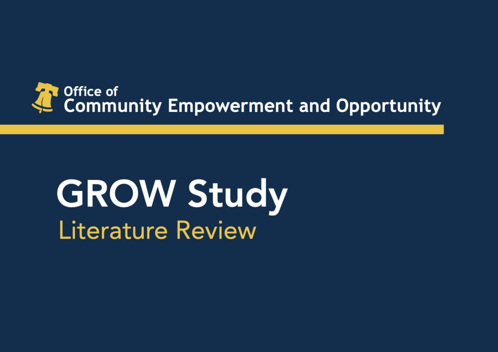 Read the GROW study literature review